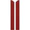 Ekena Millwork Americraft 2-Board (3 Batten) Wood Joined Board-n-Batten Shutters w/Ellipt Top, ARW401BE207X77BRH, PR ARW401BE207X77BRH - alternate 1